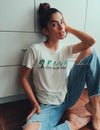 WILD SOUL PROJECT "GREEN IS THE NEW BLACK" Bamboo Short Sleeve Round Neck T-Shirt