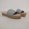 METAMORFOSIS FLORA NATIVA ORGANIC COTTON STRIPED BLUE/GRAY Sandals - 2.5cm Heel